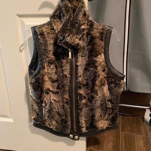 Big Chill Faux Fur Brown Vest